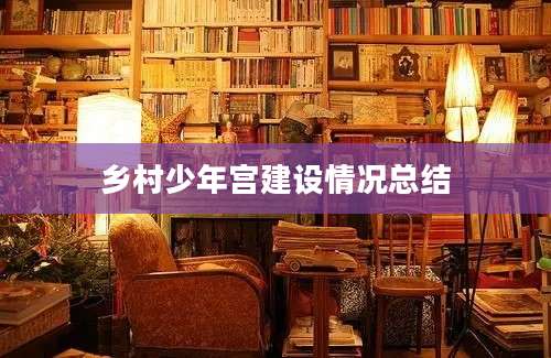 乡村少年宫建设情况总结
