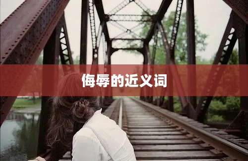 侮辱的近义词
