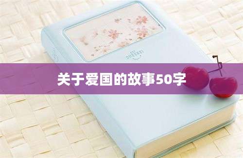 关于爱国的故事50字