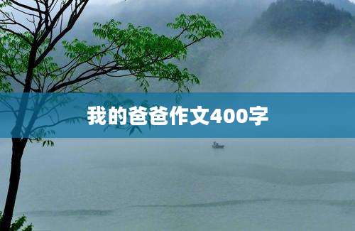 我的爸爸作文400字