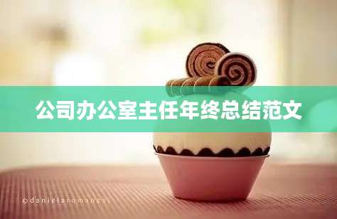 公司办公室主任年终总结范文