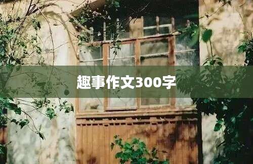 趣事作文300字