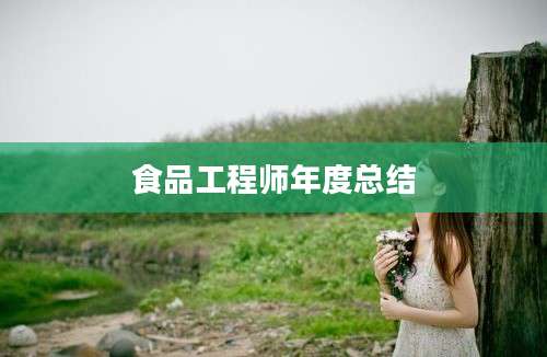 食品工程师年度总结