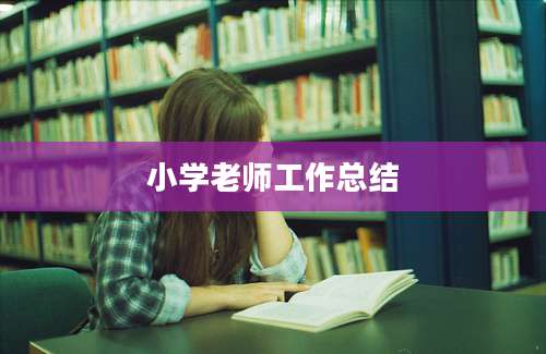 小学老师工作总结