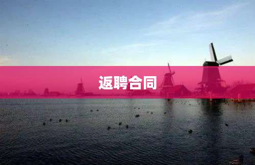 返聘合同