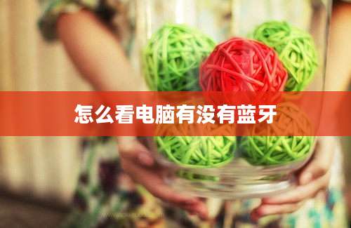 怎么看电脑有没有蓝牙