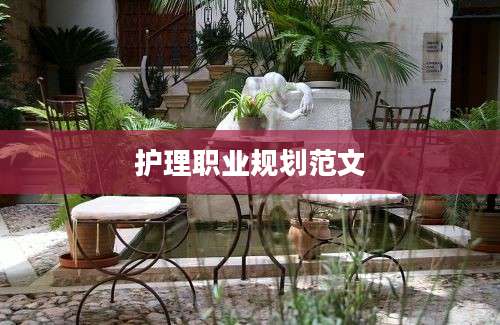 护理职业规划范文