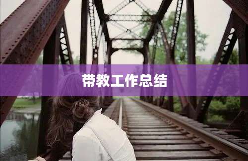 带教工作总结
