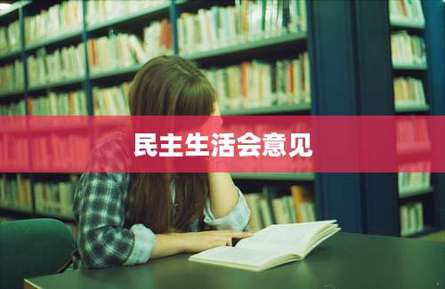 民主生活会意见