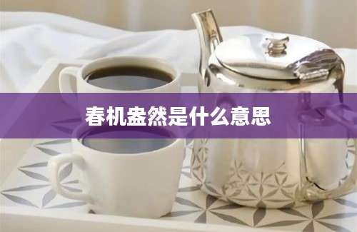 春机盎然是什么意思
