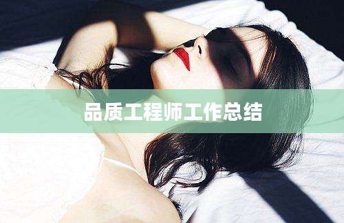 品质工程师工作总结