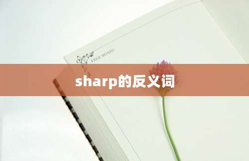 sharp的反义词