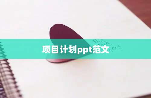 项目计划ppt范文