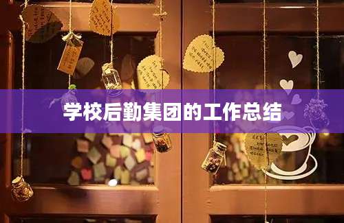 学校后勤集团的工作总结