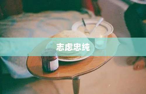 志虑忠纯