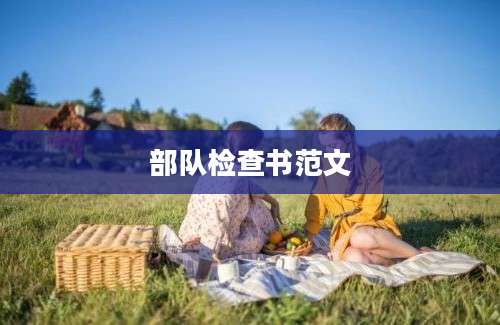 部队检查书范文