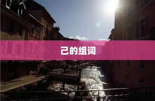 己的组词