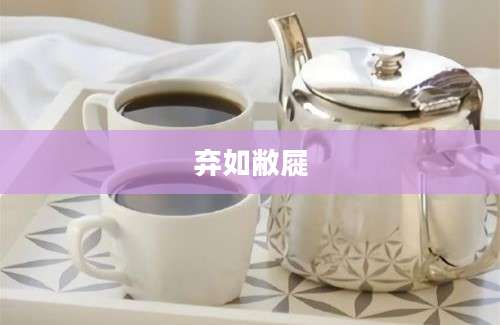 弃如敝屣
