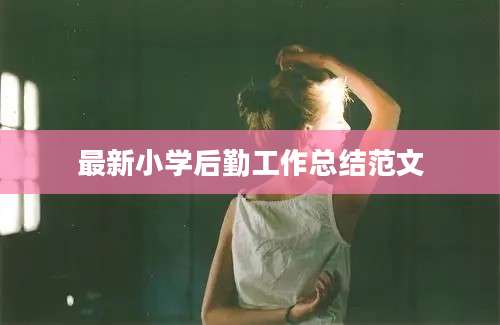 最新小学后勤工作总结范文