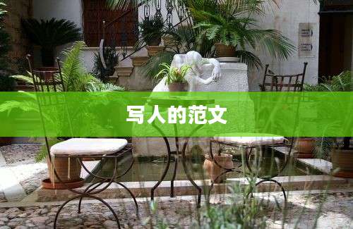 写人的范文
