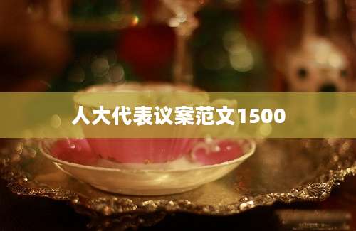 人大代表议案范文1500