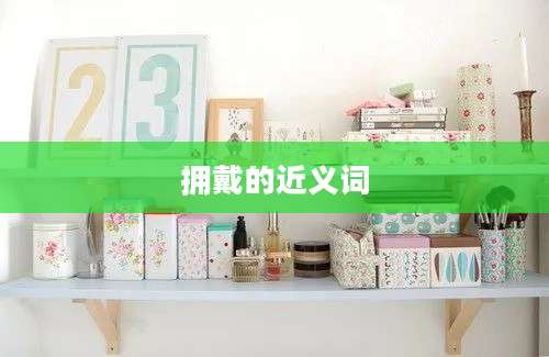 拥戴的近义词