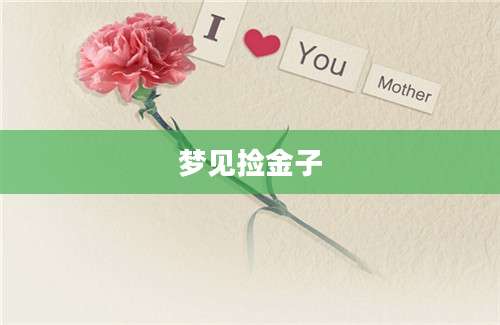 梦见捡金子