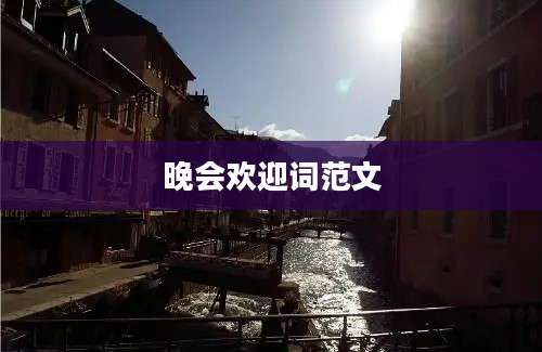 晚会欢迎词范文