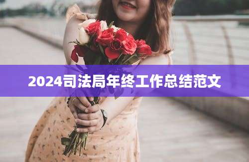 2024司法局年终工作总结范文