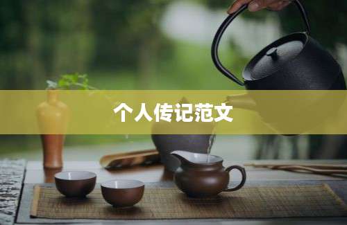 个人传记范文