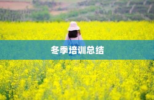 冬季培训总结