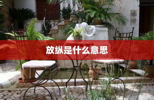 放纵是什么意思