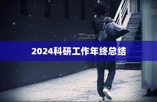 2024科研工作年终总结