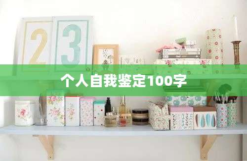 个人自我鉴定100字
