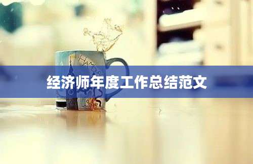 经济师年度工作总结范文