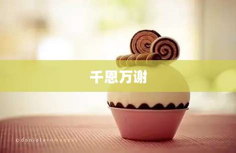 千恩万谢