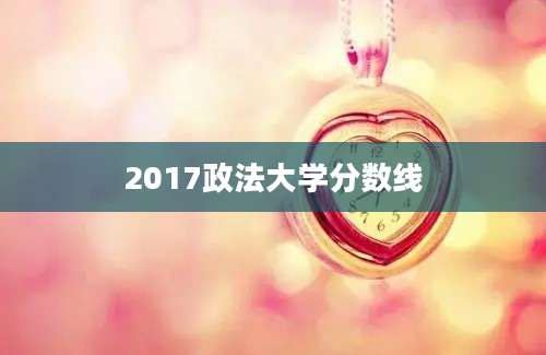 2017政法大学分数线