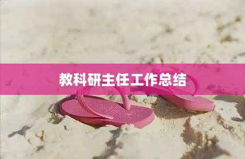 教科研主任工作总结