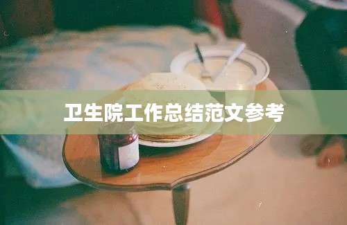 卫生院工作总结范文参考