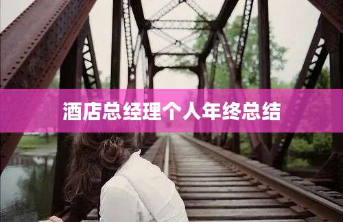 酒店总经理个人年终总结