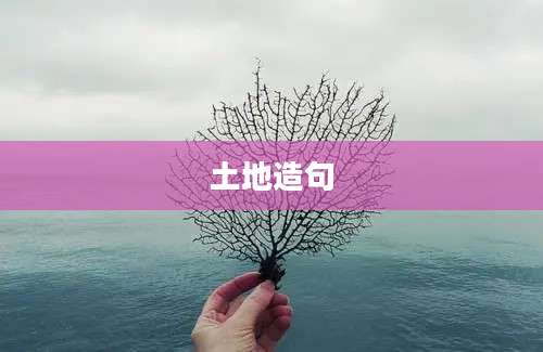 土地造句
