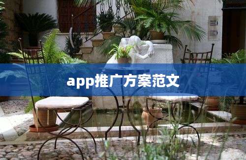 app推广方案范文