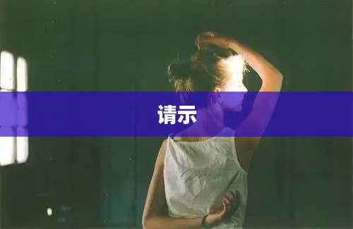 请示
