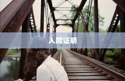 入院证明