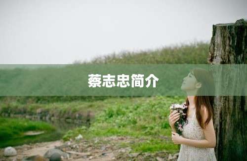 蔡志忠简介