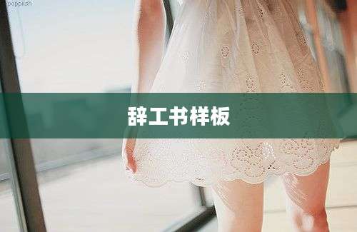 辞工书样板