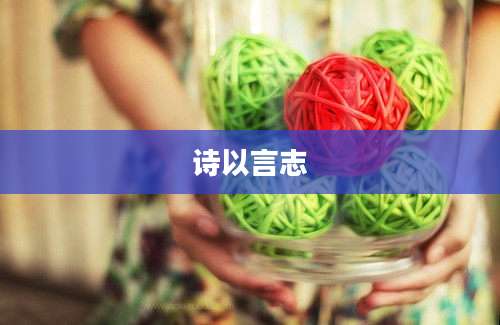 诗以言志