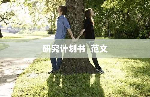 研究计划书  范文