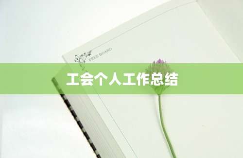 工会个人工作总结