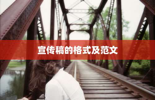 宣传稿的格式及范文
